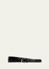Totême Wrap Belt Croco In Croco