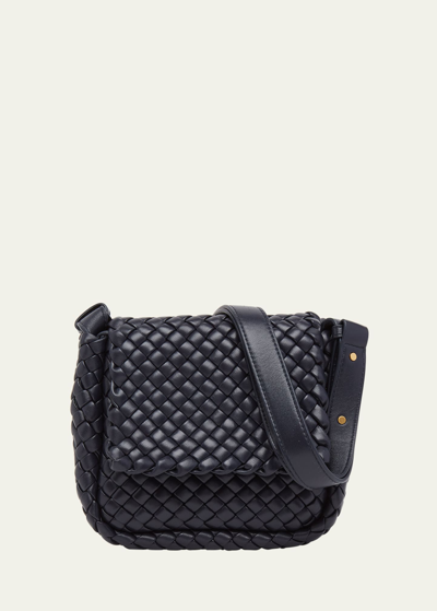 Bottega Veneta Mini Cobble Shoulder Bag In Space-gold