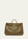 Bottega Veneta Large Andiamo Bag In 2853 Mud-vintage