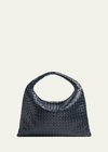 Bottega Veneta Large Hop Bag In Space-m Brass