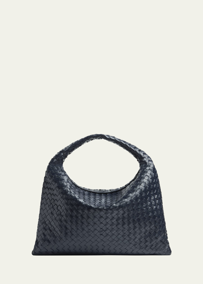 Bottega Veneta Large Hop Bag In Abyss/indigo