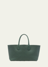 Bottega Veneta Cabat Medium Intrecciato Leather Tote In Aloe-gold