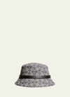 LOEWE ALLOVER ANAGRAM JACQUARD BUCKET HAT