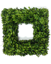 MILLS FLORAL MILLS FLORAL 16IN BOXWOOD COUNTRY MANOR SQUARE WREATH