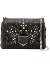 JIMMY CHOO JIMMY CHOO LOCKETT PETITE SHOULDER BAG - BLACK,LOCKETTPETITEGEQ12129544