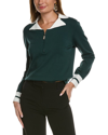Alexia Admor Wyatt Long Sleeve Knit Sweater Top In Green