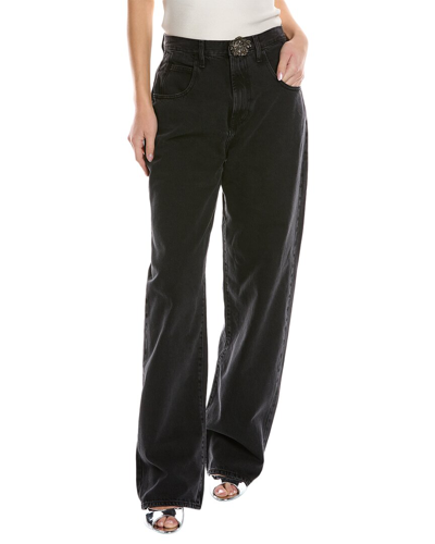 7 For All Mankind The Jennifer Night Iris Relaxed Straight Jean In Black