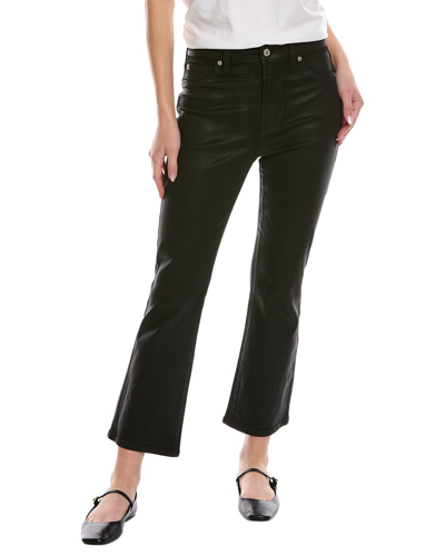 7 For All Mankind Black High-waist Slim Kick Jean