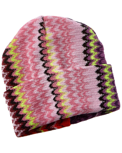 Missoni Wool-blend Hat In Pink