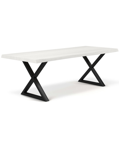 Urbia Brooks 92in X Base Dining Table In White