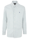 Polo Ralph Lauren Classic Fit Long Sleeve Striped Cotton Oxford Button Down Shirt In Green