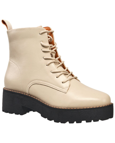 French Connection Women's Grace Lace-up Combat Boots In Natural