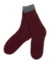 PORTOLANO PORTOLANO CASHMERE RIBBED SOCKS WITH CUFF