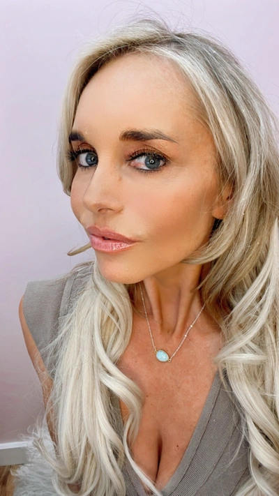 A Blonde And Her Bag Mrs. Parker Necklace In Larimar In Multi