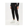 Juicy Couture Traditional Logo Track Velour Pants In Black In Black