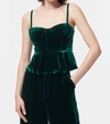 CAMI NYC COLETTE BUSTIER IN DEEP SEA IN GREEN