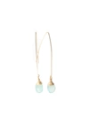 A Blonde And Her Bag Jill Long Wire Drop Earring In Chalcedony In Multi