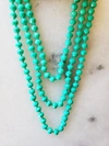 A Blonde And Her Bag Sea Green Crystal Beaded Necklace In Green