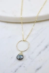 A Blonde And Her Bag Yuliya Necklace In Labradorite In Multi