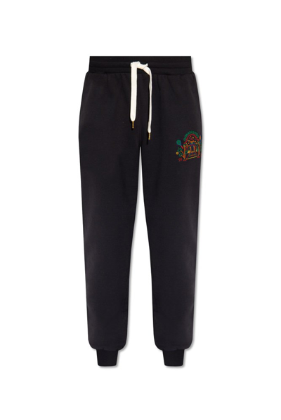 Casablanca Rainbow Crayon Temple Embroidered Trousers