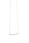 A Blonde And Her Bag Michelle Bar Demi Fine Necklace In Moonstone In Multi