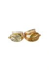 A BLONDE AND HER BAG TORREY RING IN GOLDEN RUTILATED QUARTZ