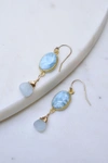 A BLONDE AND HER BAG VICTORIA OJAI EARRING IN LARIMAR