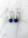 Shop A Blonde And Her Bag Jill Short Drop Earring In Sapphire In Multi