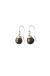 A Blonde And Her Bag Jill Short Drop Earring In Smoky Quartz In Multi