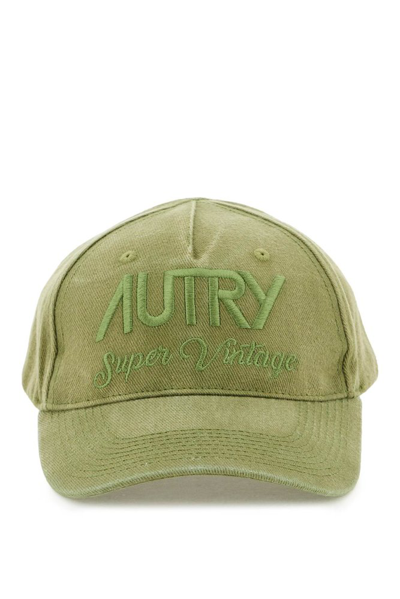 Autry Logo Embroidered Cap In Green
