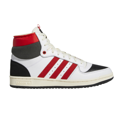 Pre-owned Adidas Originals Top Ten Rb 'white Vivid Red'