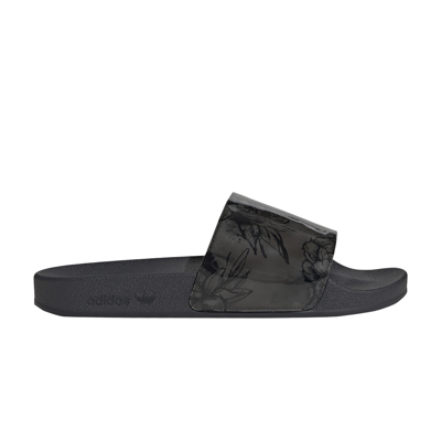 Pre-owned Adidas Originals Adilette Slide 'chinese Porcelain' In Black