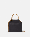 Stella Mccartney Falabella Tiny Tote Bag In Shadow Black