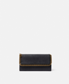 Stella Mccartney Falabella Flap Continental Wallet In Burgundy