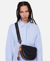 Stella Mccartney Frayme Mirum Medium Flap Shoulder Bag In Black