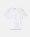 Stella Mccartney Stella Iconics Logo Relaxed Fit T-shirt In Pure White