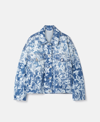 Stella Mccartney Animal Forest Print Denim Jacket In Blue