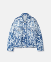 Stella Mccartney Animal Forest-print Denim Jacket In Blue