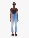 MOTHER HIGH WAISTED RIDER ANKLE FRAY FISH OUT OF WATER DENIM