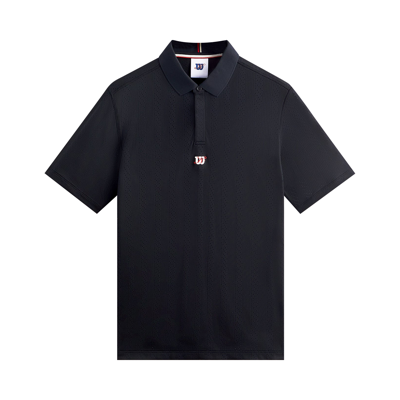 Pre-owned Kith For Wilson Game Point Seamless Polo 'black'