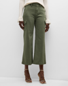 PAIGE CARLY WIDE-LEG CROPPED CARGO JEANS
