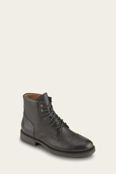 The Frye Company Frye Dylan Lace-up Boots In Black Scotchgrain