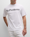 Aries No Problemo-print Cotton-jersey T-shirt In White