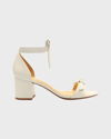 Alexandre Birman Malica 60mm Block Heel Sandals In White
