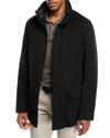 LORO PIANA WINTER VOYAGER CASHMERE STORM SYSTEM COAT
