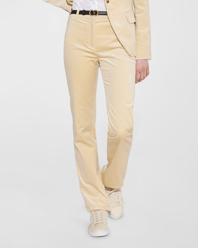 Callas Milano Saachi Mid-rise Bootcut Pants In Ivory