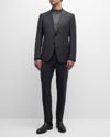 ZEGNA MEN'S PRINCE OF WALES WOOL SUIT