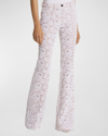 MICHAEL KORS HIGH-RISE LACE FLARE JEANS