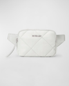 Mz Wallace Metro Sling Bag In Silver