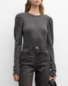 FRAME DRAPED CASHMERE-WOOL SWEATER